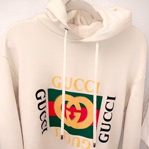 Gucci Logo Hoodie Size Small Unisex